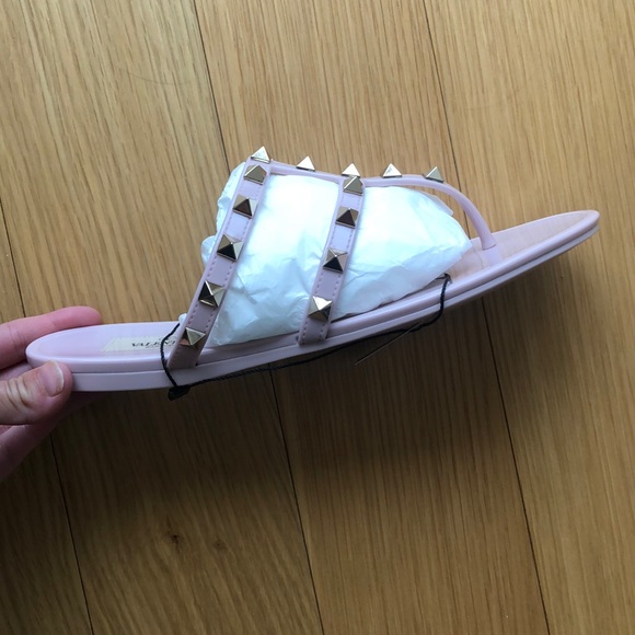 Valentino Garavani Rockstud Slip-On Flip Flops - Picture 8 of 10